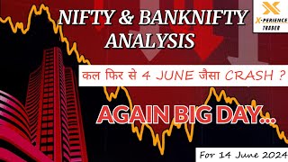 AGAIN BIG DAY  Nifty amp Banknifty Analysis for 14 June 2024 II Xperience trader [upl. by Perl404]