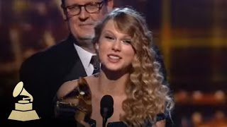 Taylor Swift accepting the GRAMMY for Album of the Year at the 52nd GRAMMY Awards  GRAMMYs [upl. by Zaob355]