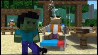 quotMinecraft Stylequot  A Parody of PSYs Gangnam Style 1 hour With animation [upl. by Enelra364]