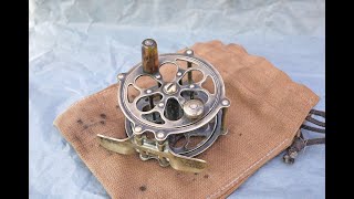 Pflueger quotProgressquot 80 yd Brass Reel Demo Vid [upl. by Kcirtemed499]