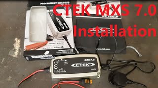 How to install a CTEK MXS 70 battery charger in a Land Rover Defender [upl. by Rheims]