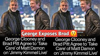 quotJimmy Kimmel Puts a Hit on Matt Damon with Help from Brad Pitt amp George Clooneyquot [upl. by Rakabuba754]