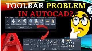 Toolbar Problem In AutoCAD AutoCAD Problem solution bangla tutorial [upl. by Nodarb270]