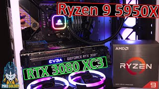 Ryzen 9 5950X Install with RTX 3080 XC3 Ultra  Asus Crosshair VIII Formula [upl. by Feil]