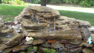 LEW 002 Cascades Pool amp Garden Landscape Waterfalls [upl. by Hajidahk787]