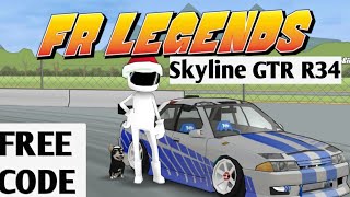 FR Legends  Skyline GTR R34  Livery Code [upl. by Aenyl]