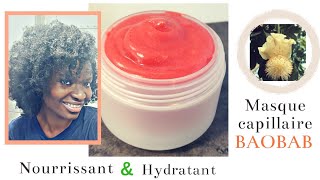 🇨🇮44• Recette Masque SUPER Hydratant et Nourrissant au BAOBAB  tout type de cheveux  Valèh Té [upl. by Kittie139]