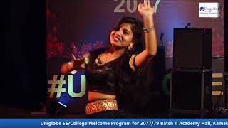 ma pyar bechi dinchu by Samragyee amp Srijana Welcome Program 2077 Uniglobe [upl. by Leidgam]