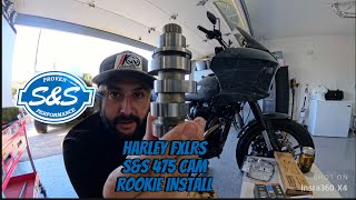 Installing an SampS 475 Cam in My 2022 HarleyDavidson FXLRS  Rookie DIY Guide [upl. by Thorn380]