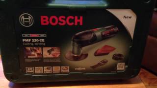 Bosch PMF 220 CE Multi tool unboxing [upl. by Attalie]