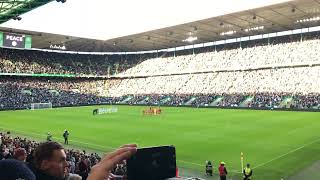 Remembrance Sunday silence disrupted at Celtic Park Celtic v Aberdeen 121123 [upl. by Ardrey]