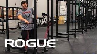 Equipment Demo  Band Resisted Bench Press Setup  Rogue Fitness [upl. by Navetse818]