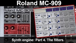 Roland MC909 groovebox synth engine Part 4 The filters small help for Pewdiepie [upl. by Alviani]