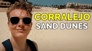 A Look Around Corralejo Sand Dunes Fuerteventura FLAG BEACH GRANDES PLAYAS LAS DUNAS [upl. by Swagerty]