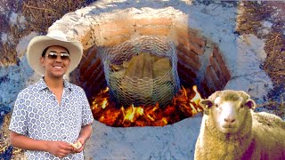 Real Mexican BBQ Barbacoa Cooking Lamb Underground in Michoacan Mexico [upl. by Yates516]