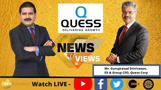 Quess Corp Limited ED amp Group CEO Guruprasad Srinivasan In Talks With Anil Singhvi [upl. by Saixela]