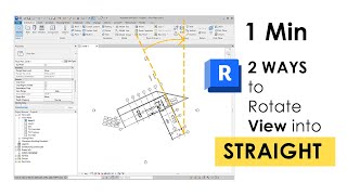 Revit  Rotate View Orientation to Straight for Orthogonal Snapping [upl. by Letisha430]