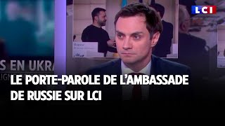 quotLa Russie ne menace personnequot  le porteparole de lambassade de Russie en France invité de LCI [upl. by Drews]