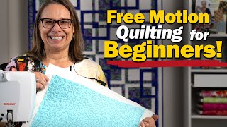 3 EASY Free Motion Quilting Designs  Complete Beginners Guide [upl. by Aracahs273]