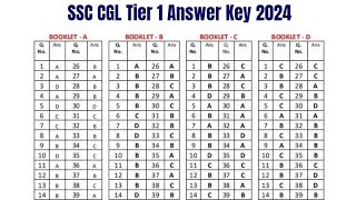 SSC CGL Tier 1 Answer Key 2024 Exam Key Objections [upl. by Sert133]