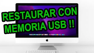 RESTAURAR MAC DESDE USB  MUY FÁCIL [upl. by Raouf]