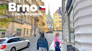 Brno Czech Republic 🇨🇿  November 2022  4K 60fps HDR Walking Tour [upl. by Agosto]