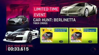 Asphalt 9  PURITALIA BERLINETTA carhunt guide [upl. by Larrabee908]