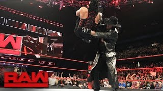 Roman Reigns has a chilling encounter with The Undertaker Raw March 6 2017 [upl. by Nawk563]