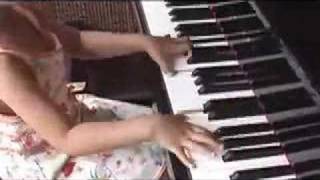 Sora plays Mozart Sonata K545 6 year old [upl. by Riobard]