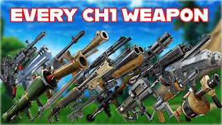 Ranking EVERY SINGLE WEAPON From CHAPTER 1 of FORTNITE From WORST To BEST [upl. by Gwyneth401]