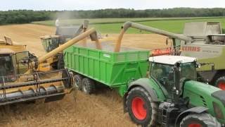 4 New Holland amp Claas  Harvest 2016  Dji Phantom ETA LEPI [upl. by Cathie891]