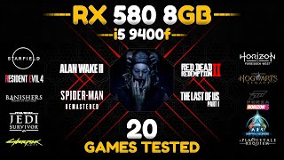 RX 580  i5 9400f  Bottleneck or Not Test in 20 Games [upl. by Cul]