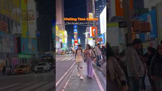 Safest place in America before 8 pm  with Harshitha in Times Square NYC [upl. by Bound]