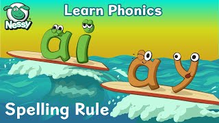 Nessy Spelling Strategy  When To Use ai ay  Vowel Digraphs  Learn to Spell [upl. by Victor622]