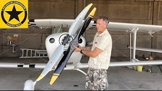 Airplane Movies Fk12  Comet Propeller Change Sensenich  GTPropellers [upl. by Oleta100]