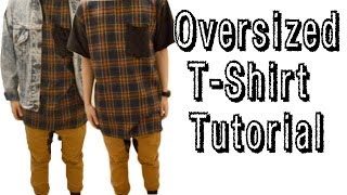 DIY OversizedRegular TShirt Tutorial  From Scratch 9 [upl. by Lidstone]