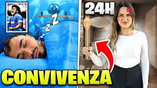 👩🏻‍❤️‍💋‍👨🏻🏠 CONVIVO con la MIA FIDANZATA per 24 ORE ma [upl. by Anoyet]