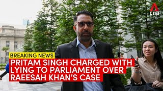 WP chief Pritam Singh charged with lying to parliament over Raeesah Khan’s case [upl. by Avalsorim]