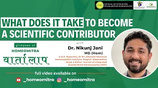 What does it take to become a scientific contributor  Dr Nikunj Jani [upl. by Lebiralc]