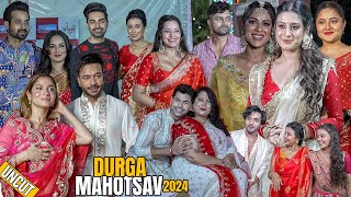 UNCUT  Durga Mahotsav 2024  Isha Malviya Ankita Lokhande And Family  Rashmi Desai Many More [upl. by Sivatco589]