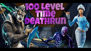 OMG The 100 Level Time DEATHRUN Challenge played by Apfel  in Fortnite Creative CODE NEW [upl. by Nyleahs877]