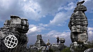 Stone Forest Kunming China Amazing Places 4K [upl. by Ignatzia]