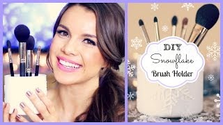 DIY Snowflake Brush Holder ❄ DIYDecember Day 1 [upl. by Yorick]