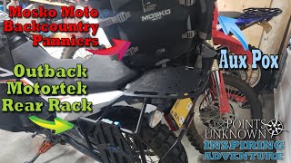 Installing Outback Motortek Rack and Mosko Moto Backcountry Panniers on a KTM 790 [upl. by Einnos]