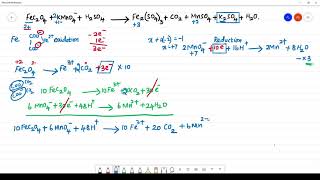 FeC2O4KMnO4H2SO4 GIVES Fe2SO43MnSO4 K2S04H2OCO2 Balancing Redox reaction [upl. by Steinman902]