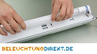 Wie ersetze ich meine T8 Leuchtstoffröhre durch LED mit einem elektronischen Vorschaltgerät [upl. by Eahsed]