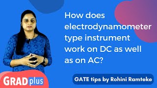 How does electrodynamometertype instrument work on DC as well as on AC [upl. by Keary]