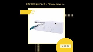 Effortless Sewing Mini Portable Sewing Machine for Quick Stitching [upl. by Ornas]