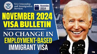 USCIS  November 2024 Visa Bulletin  No Change in EmploymentBased Immigrant Visa [upl. by Ahseenal]