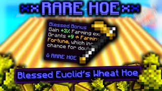 Creating THE ULTIMATE HOE  Hypixel Skyblock Wheat edition [upl. by Sukramaj]